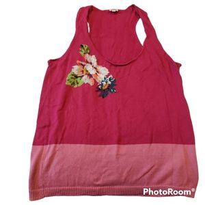 Kenzo cotton top with floral design size L